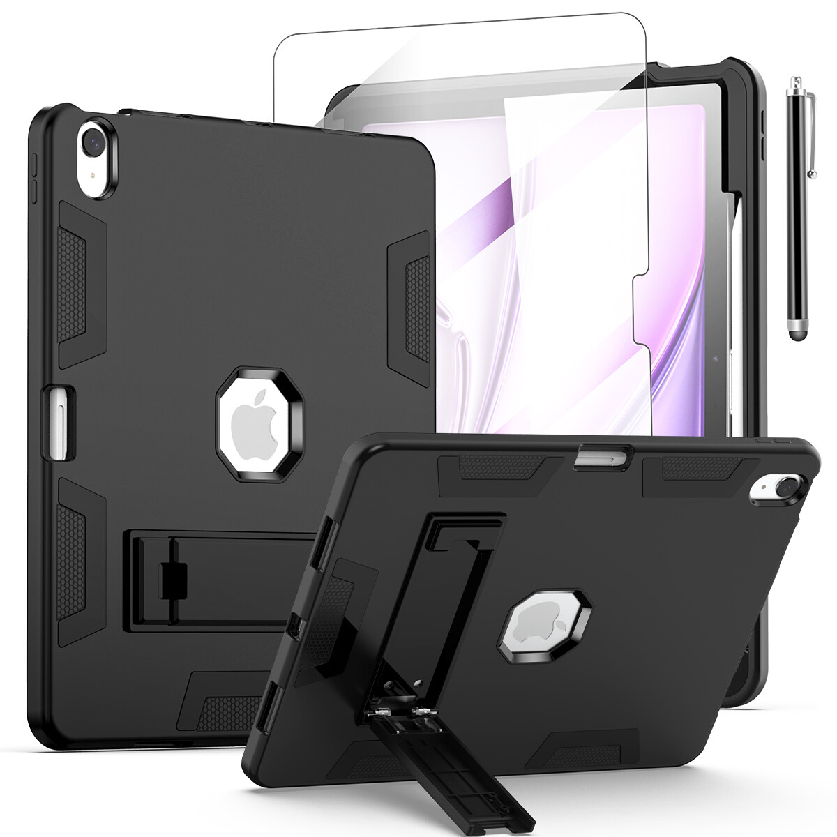 For iPad Air 13/Air 11 2026/2025/2024 Case Heavy Duty Shockproof Rugged Cover