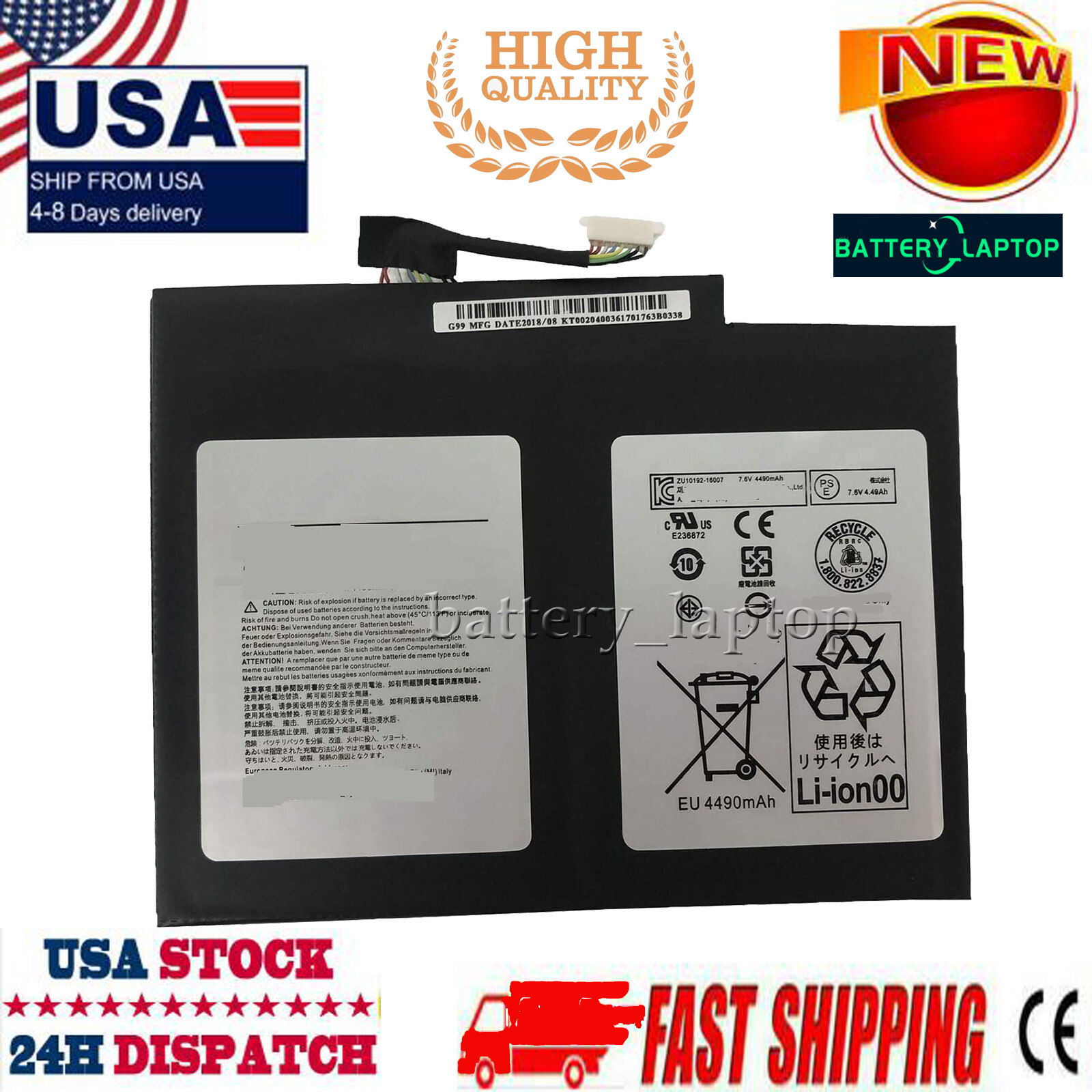  Battery for Acer Aspire Switch Alpha 12 SA5-271P-32AA Switch 5 SW512-52-513B 