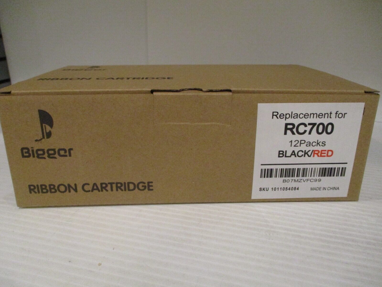Bigger Ribbon Cartridge Replaces RC700 - Black / Red - Box of 12