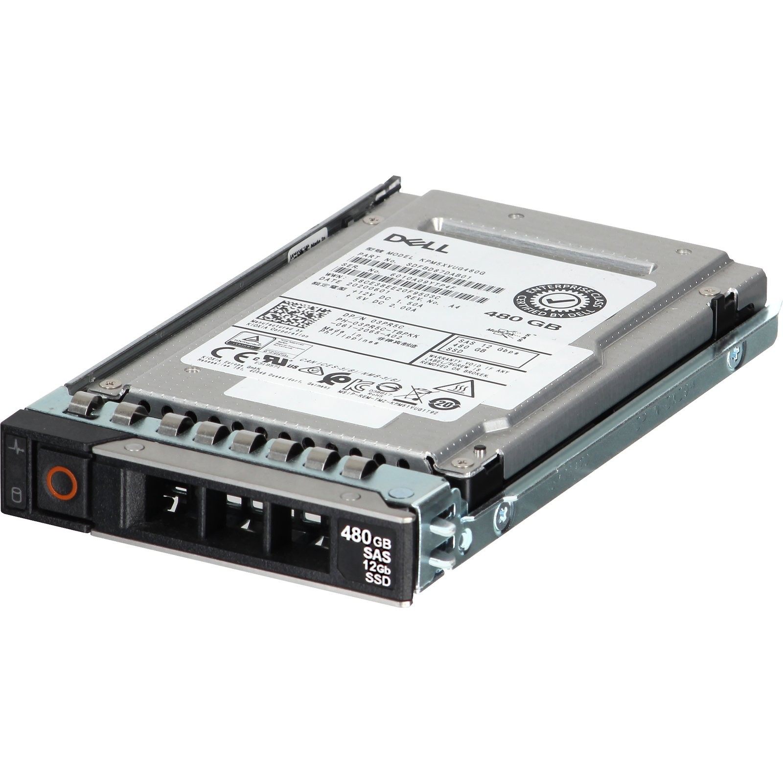 3PR5C-CP1 Dell 480GB 12Gbps SAS MU TLC 2.5 SSD KPM5XVUG480G CPO