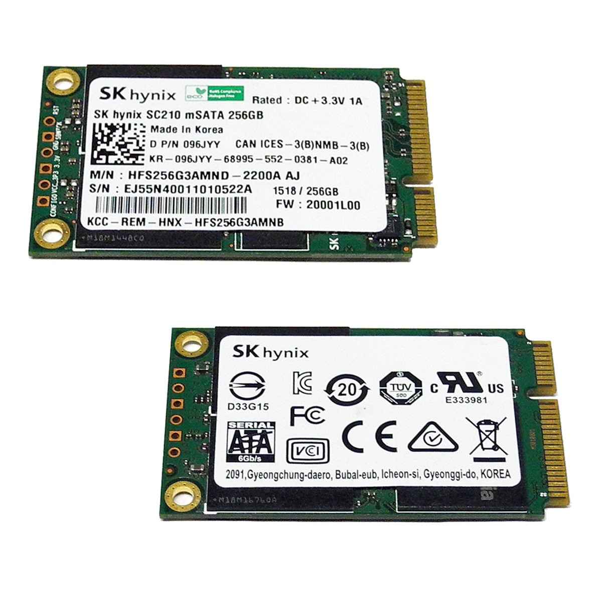 Dell SK hynix HFS256G3AMND-2200A AJ Solid State Drive 256GB 1.8" mSATA 096JYY