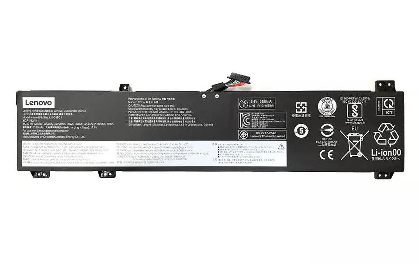 Genuine Battery L19M4PC1 L19C4PC1 For Lenovo Legion 5 15ARH05 17IMH05 Series New