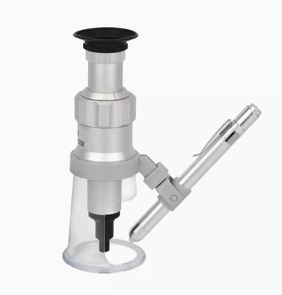 1PC with Scale Measurement Hundredfold Mirror Tall Mirror GP 2034-200X Magnifier