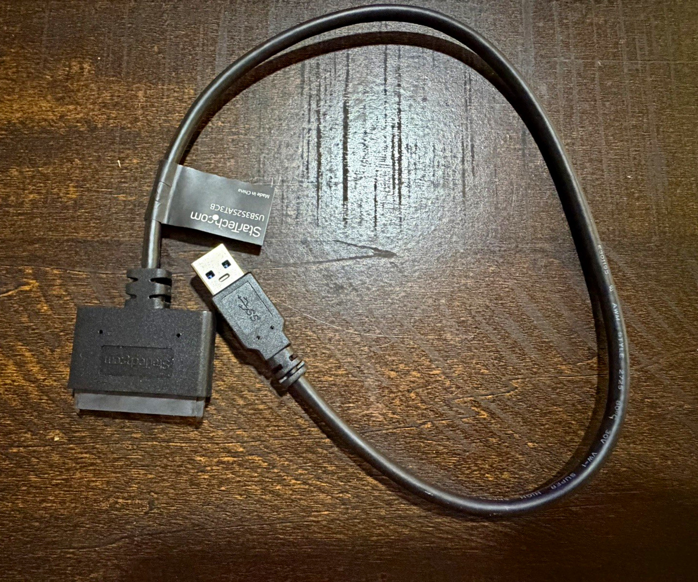 StarTech.com USB 3.0 to SATA Adapter Cable 6in Black USB3S2SAT3CB
