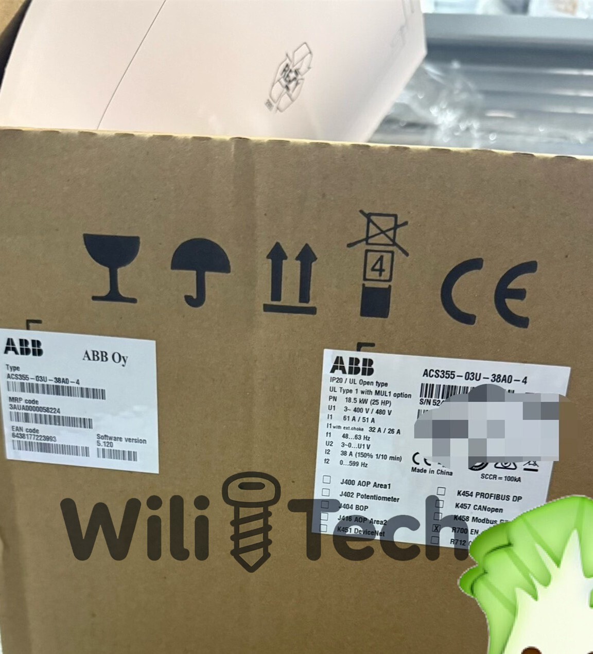 Brand New ACS355-03U-38A0-4 ABB frequency converter 1-Year Warranty  *xx