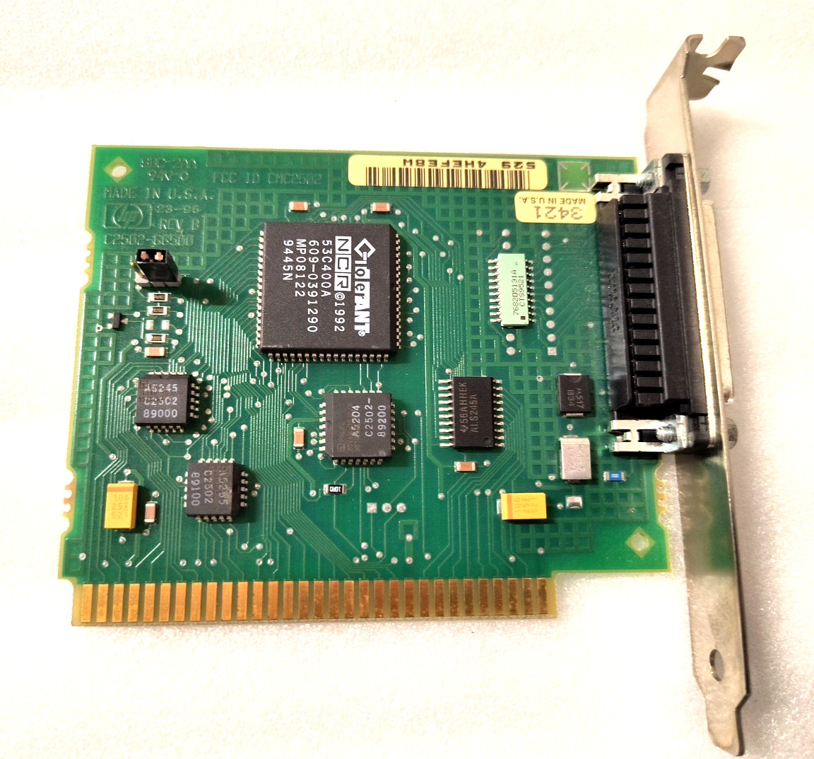 VINTAGE HP SCANJET 8 BIT ISA SCANNER CARD WITH EXTERNAL PORT MXB170A