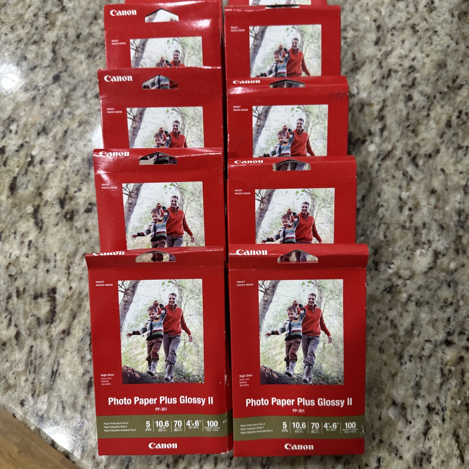 Canon PP-301 Photo Paper Plus Glossy II 4x6 100 Sheets Factory  Sealed