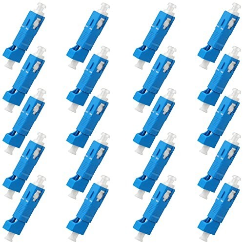 20 Pack Singlemode SC/UPC Male to LC/UPC Female Adapter Fiber Optic Connector FT