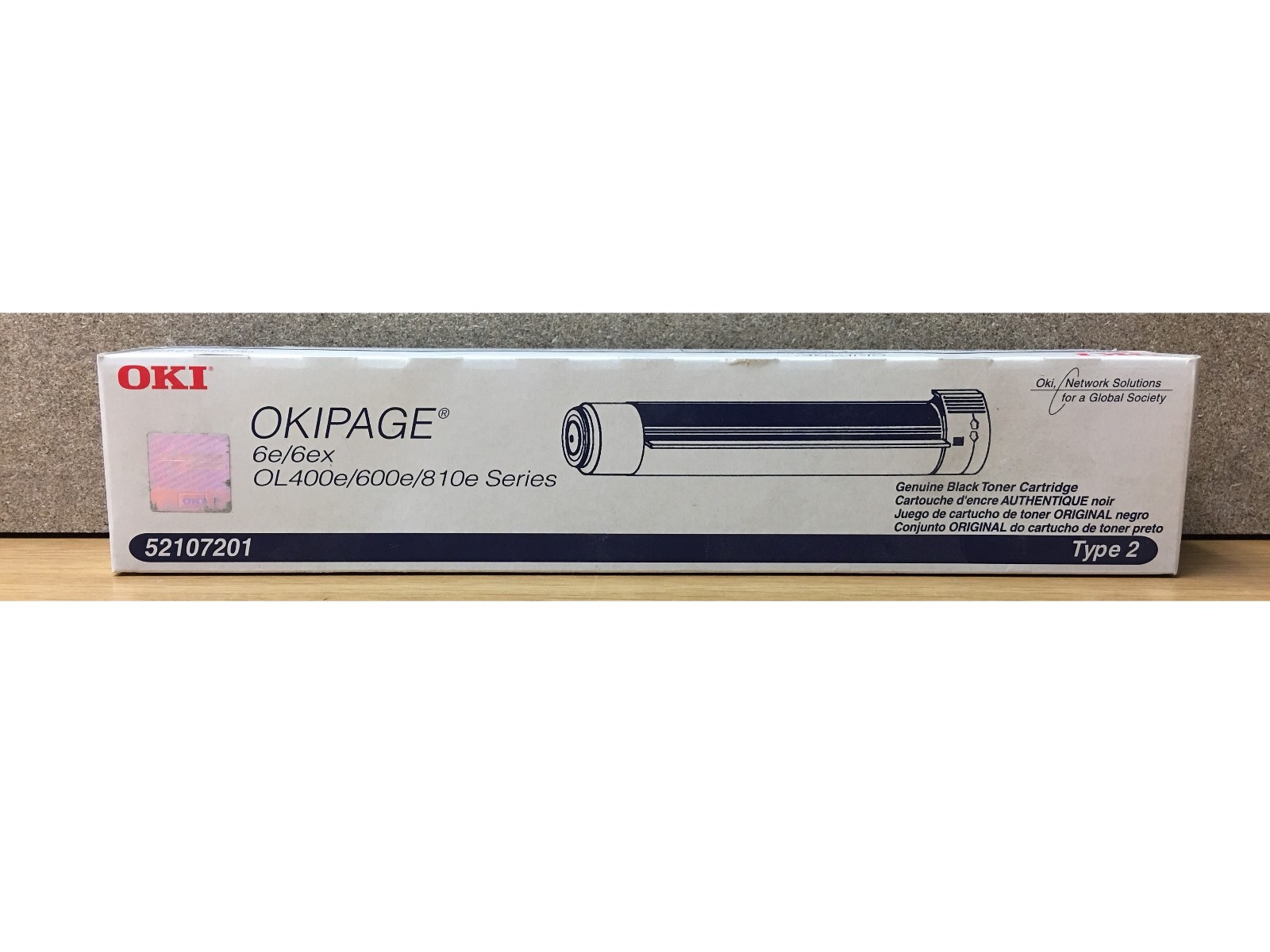 OKI 52107201 Genuine Black Toner 6e/6ex OL400e/600e/810e Series - NEW