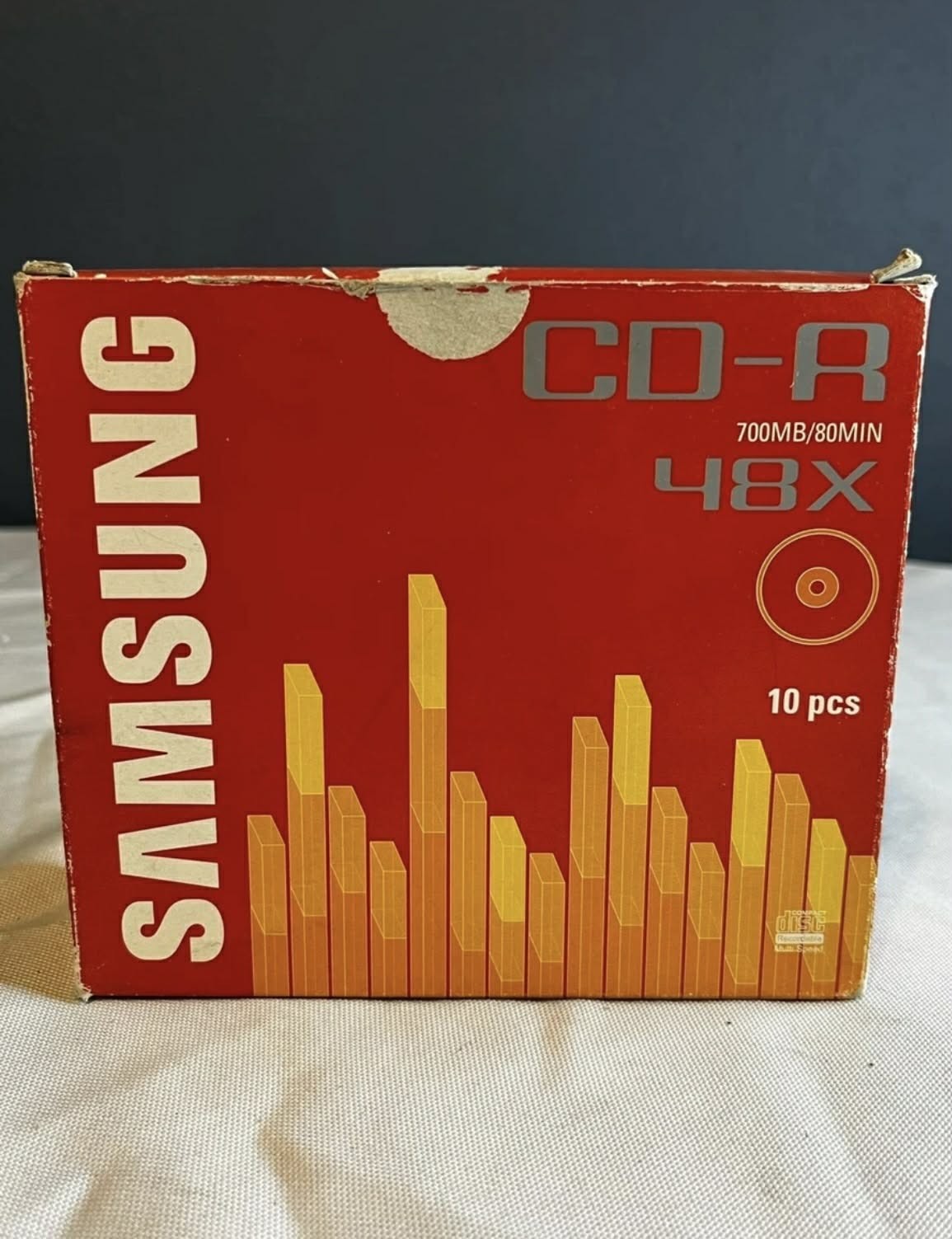 New Samsung CD-R 700mb / 80min 48x Rewritable Discs X 10 Pcs