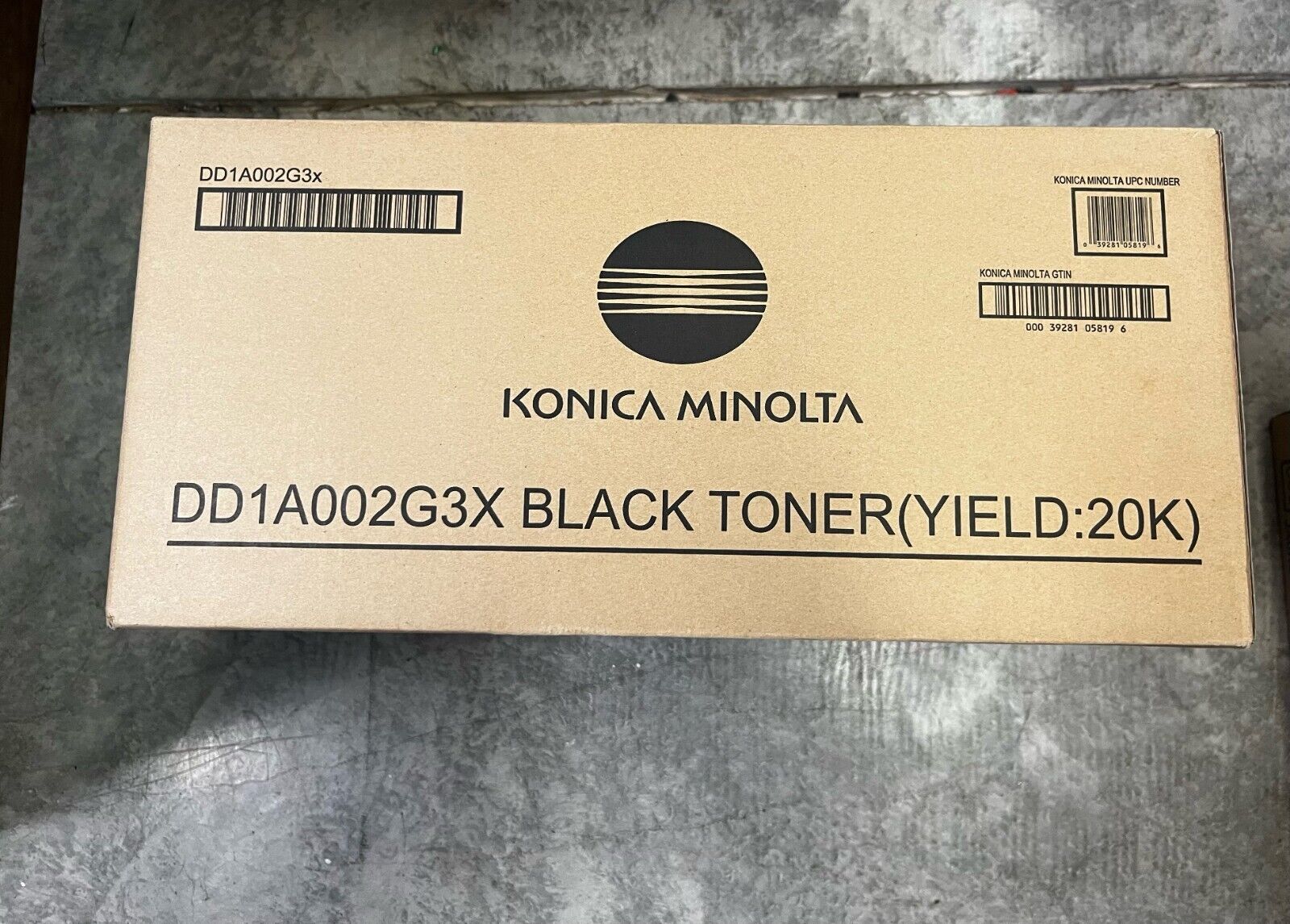 NEW Genuine Konica Minolta DD1A002G3X Toner Cartridge - Black