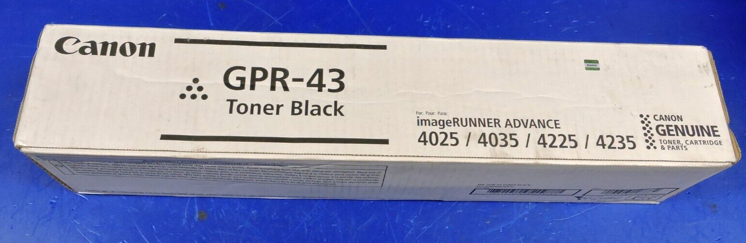 NEW GENUINE Canon GPR-43 BLACK Toner / ImageRunner Advance /  / SEALED