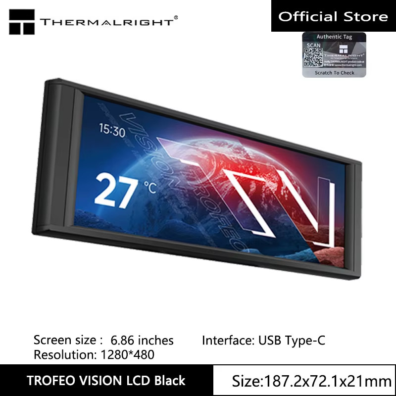 TROFEO VISION LCD IPS Full-Color LCD Screen，9.16 Inches/Magnetic/1920*480 Resolu
