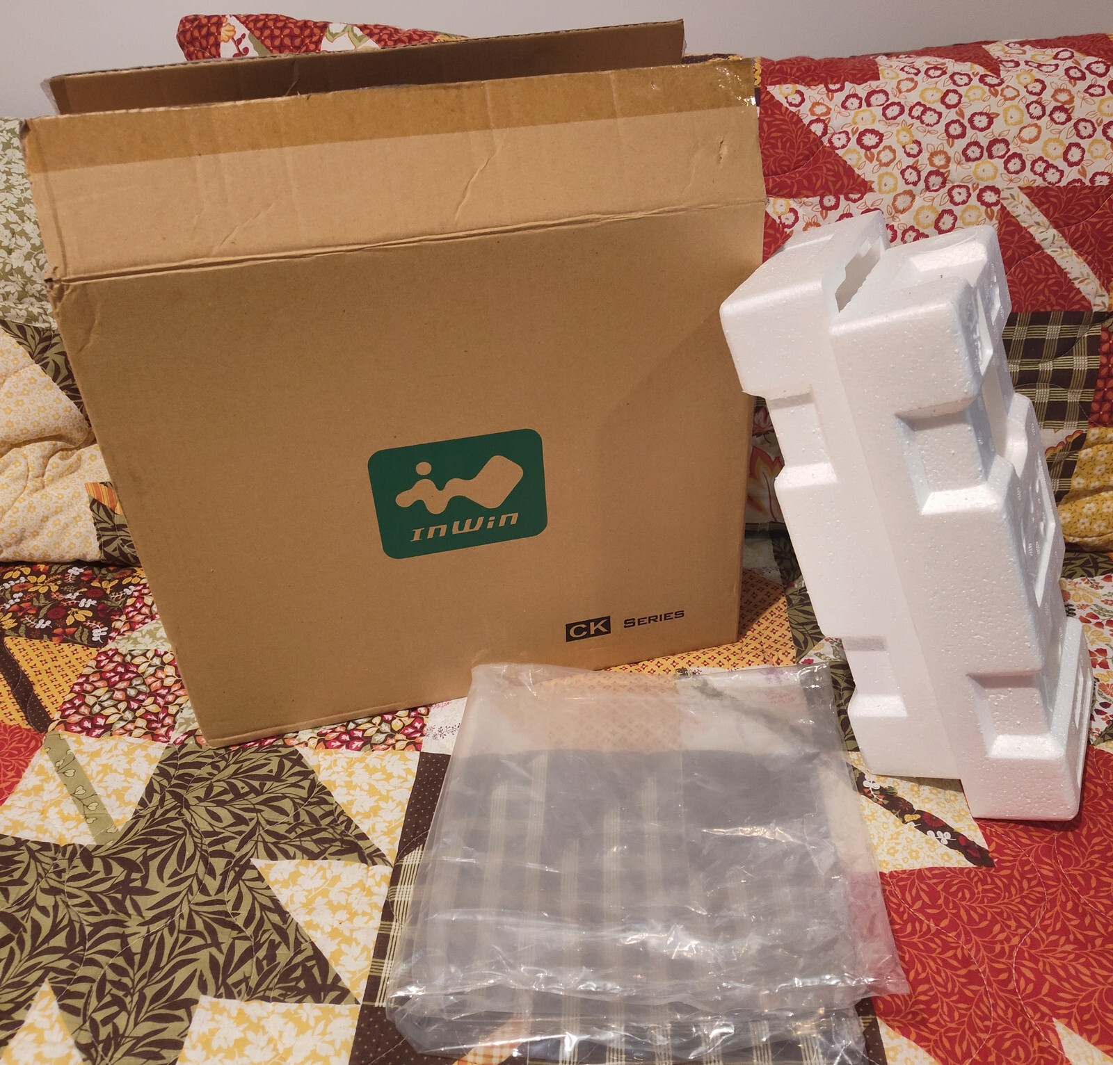 Original Shipping Box, Bag, Packing Foam for In Win CK709 Black Desktop PC Case