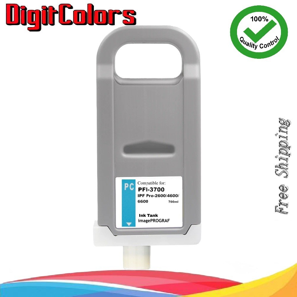 PFI-3700 Photo Cyan Ink Cartridge for Canon iPF PRO-2600 PRO-4600 PRO-6600