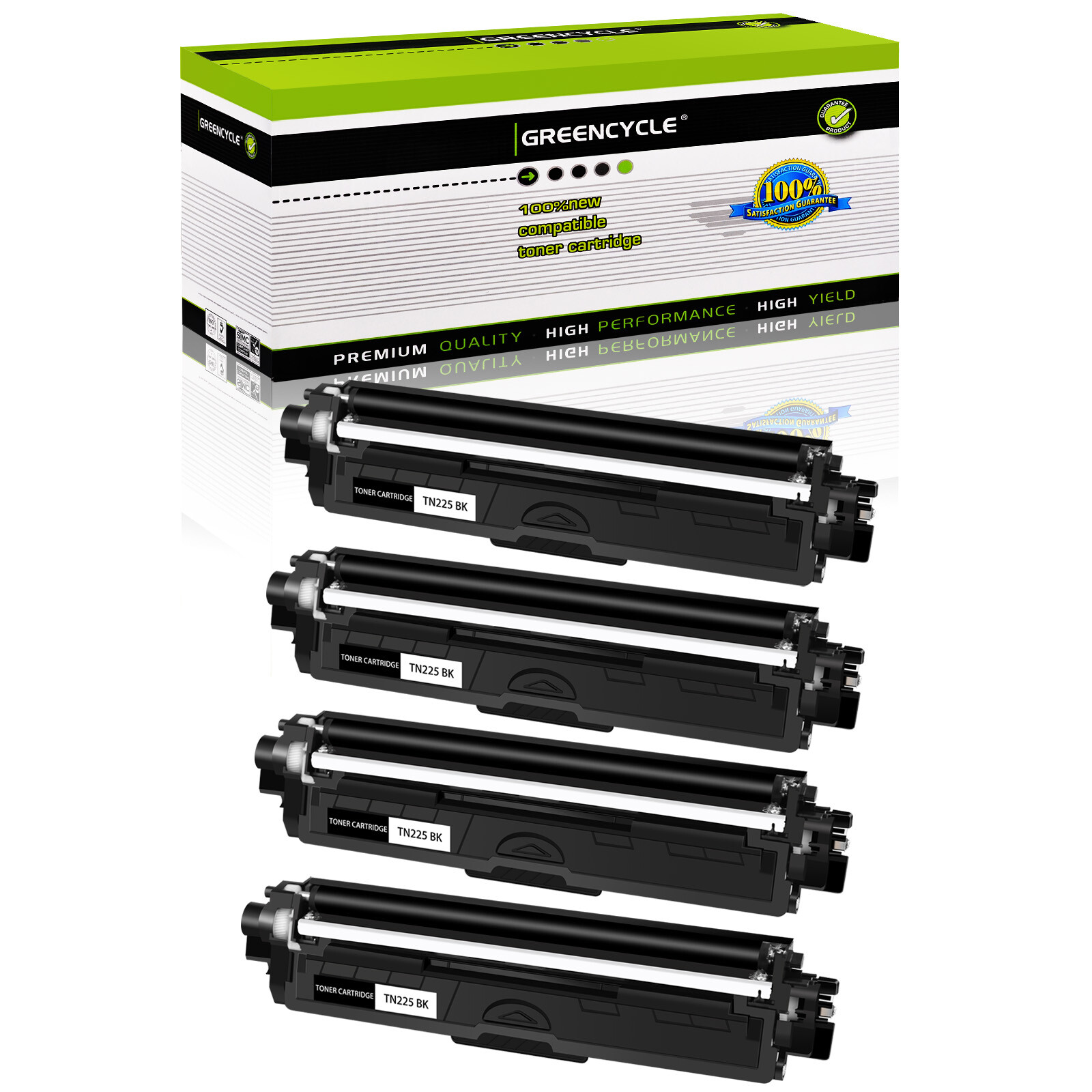 4PK TN-221 TN221 TN-221BK Toner Cartridge fit for Brother MFC-9340CDW HL-3170CDW