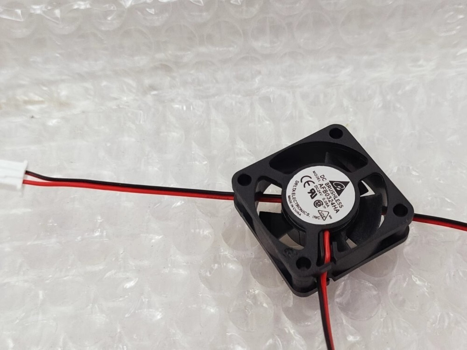 1pcs Delta AFB0324HA DC 24V 0.08A 2-Wire 3010 Bearing Inverter Cooling Fan 3CM 