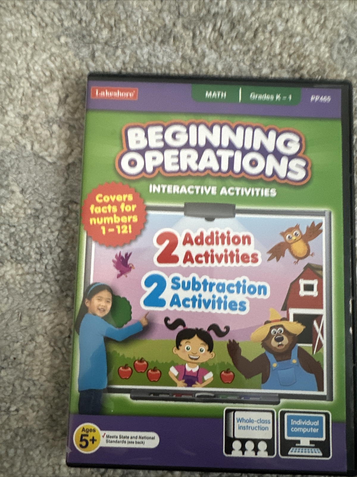 Beginning Operations - Interactive Whiteboard Game (CD-Rom) Lakeshore Grade K-1