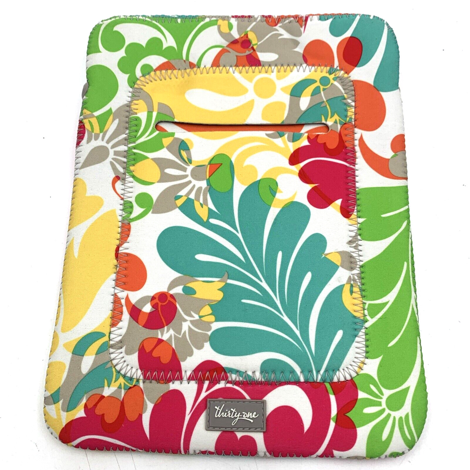 Thirty One Tablet Carrying Case Ipad Kindle Nook Case Neoprene Party 8"x 10"