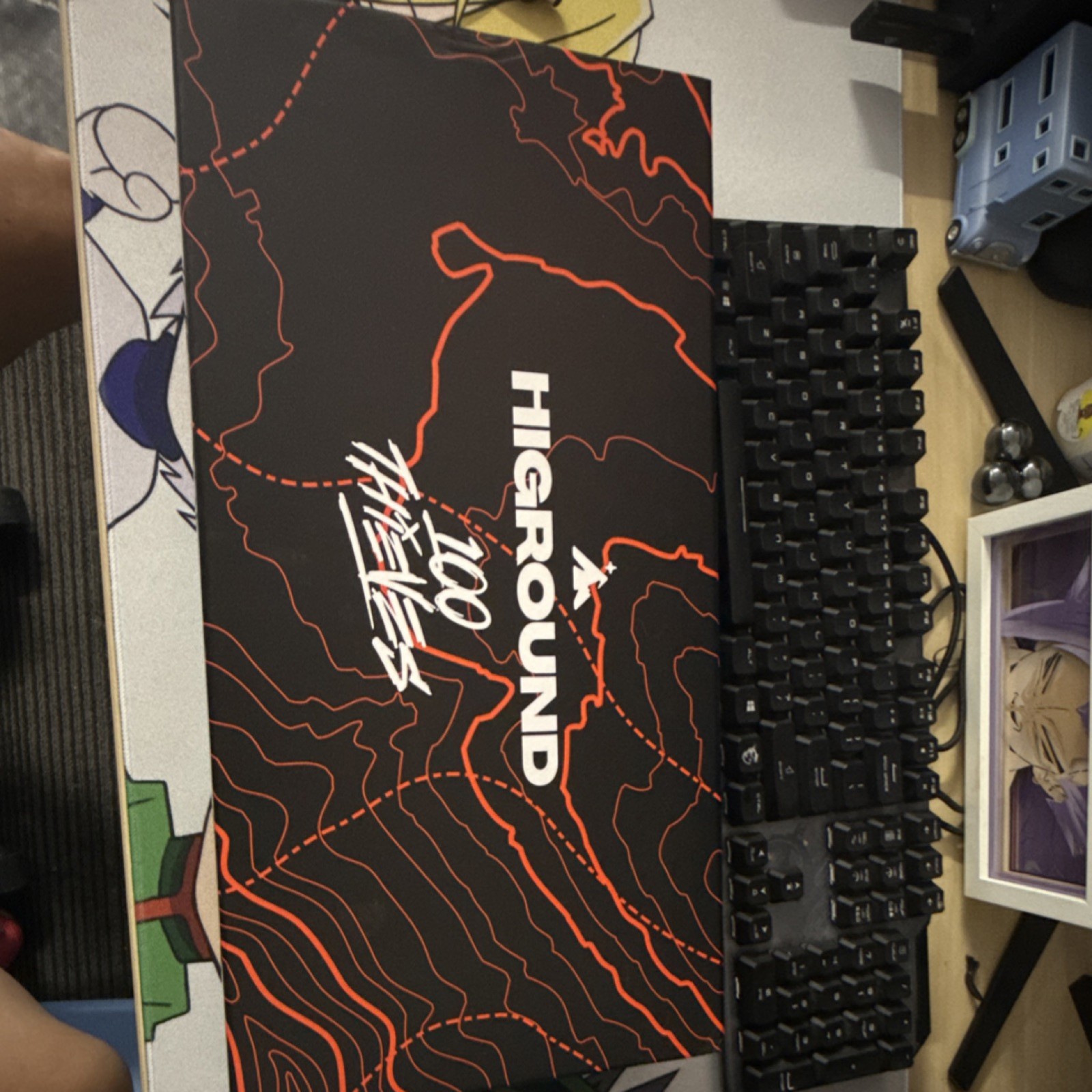 Higround x 100 Thieves Summit 65 Wired Mechanical Keyboard Red White Blue QWERTY