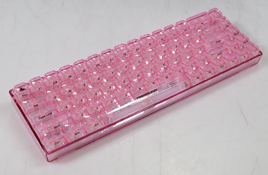 Higround Basecamp 65 CLEAR ROSE QUARTZ 65% Mechanical Gaming Keyboard