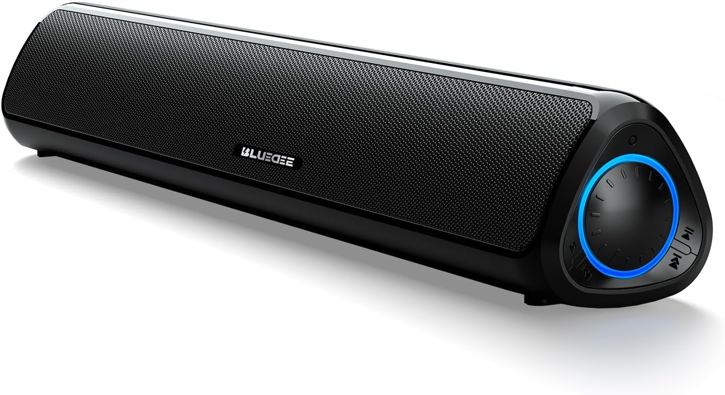 Computer Speakers for Desktop PC, 20W HiFi Stereo PC Soundbar with Bluetooth