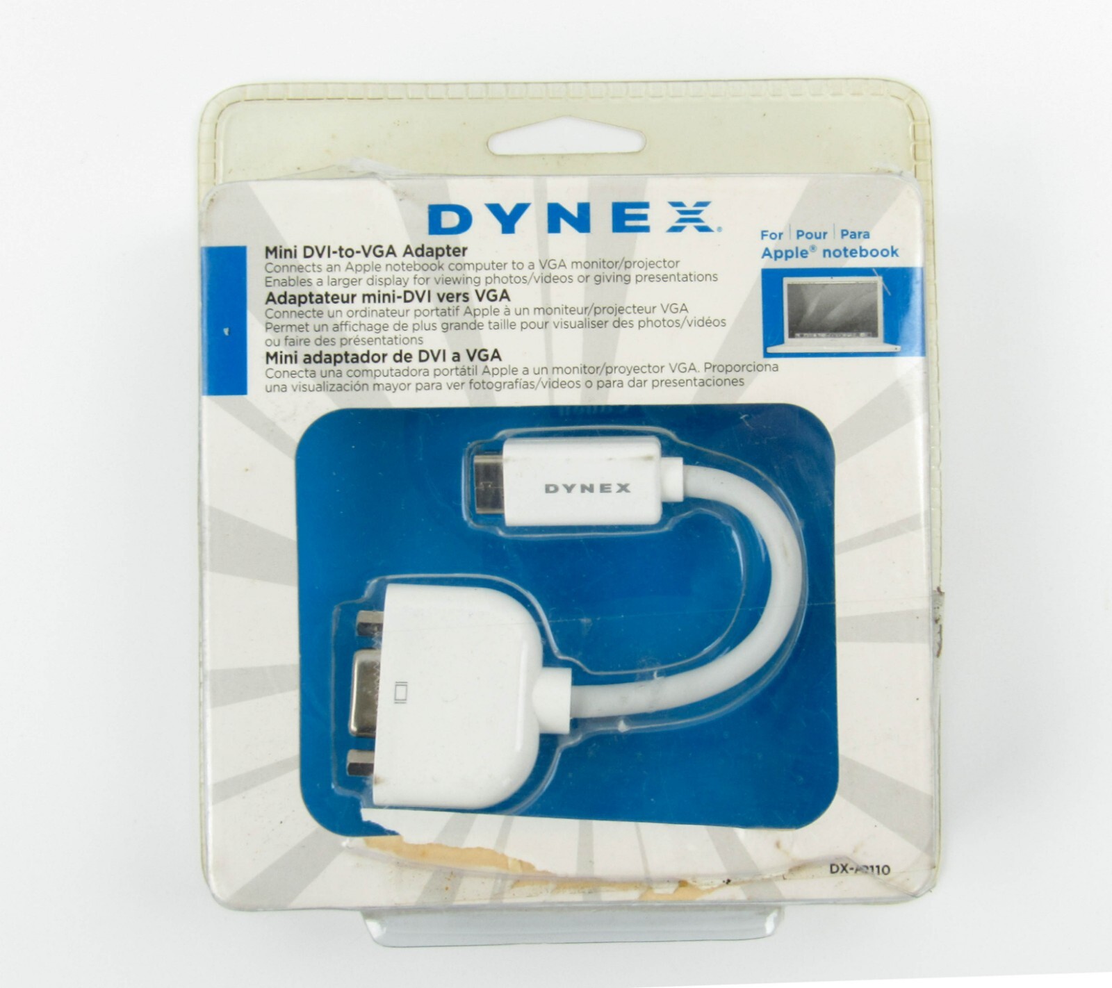 Dynex Mini DVI-to-VGA Adapter DX-AP110 NEW SEALED