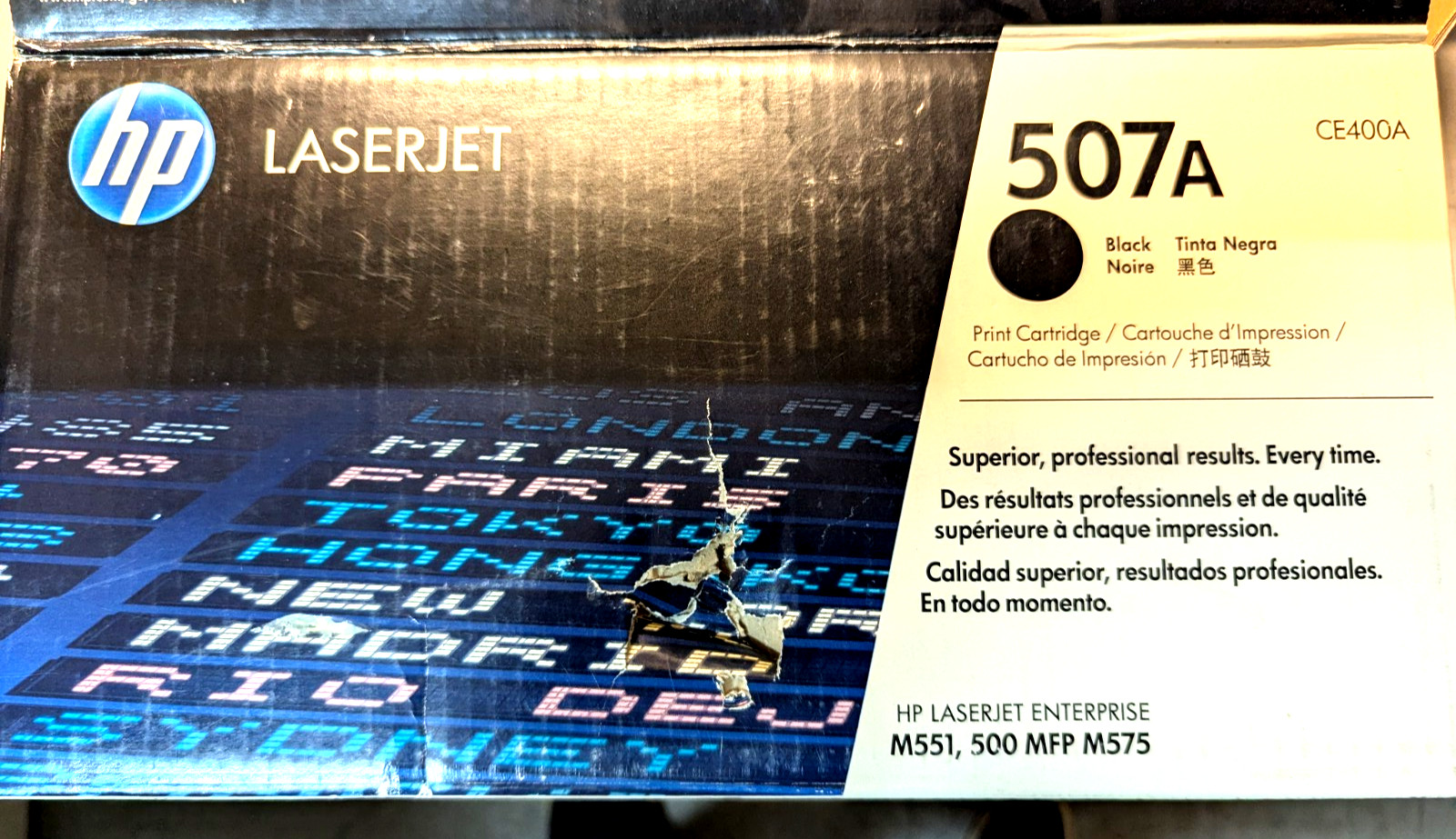 ✨ Genuine New OPEN HP 507A Black Toner CE400A OEM New M551 500 MFP M575 ✨