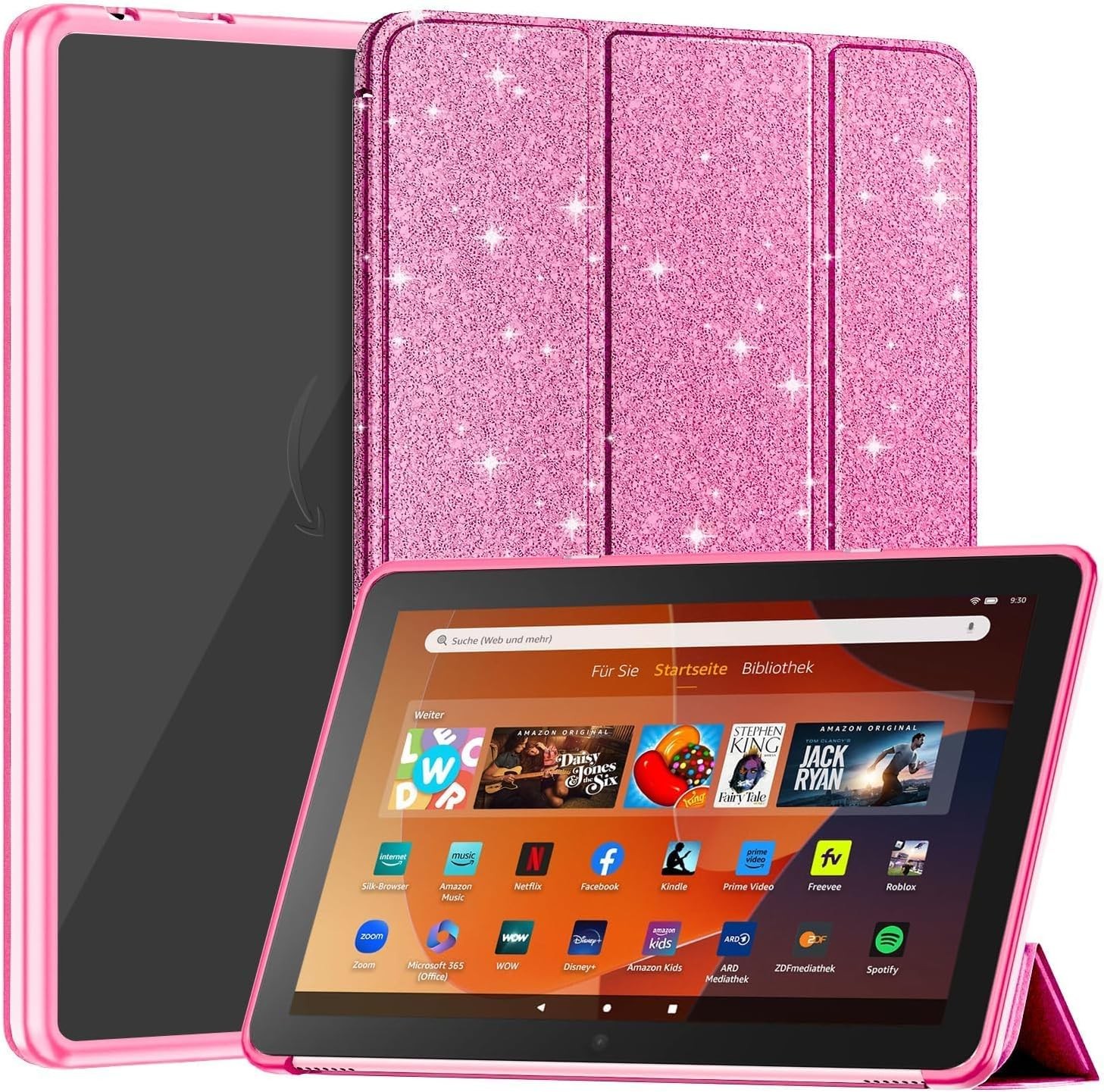 Case for Tablet - Lightweight Shockproof Trifold Stand with Auto Wake/Sleep Func