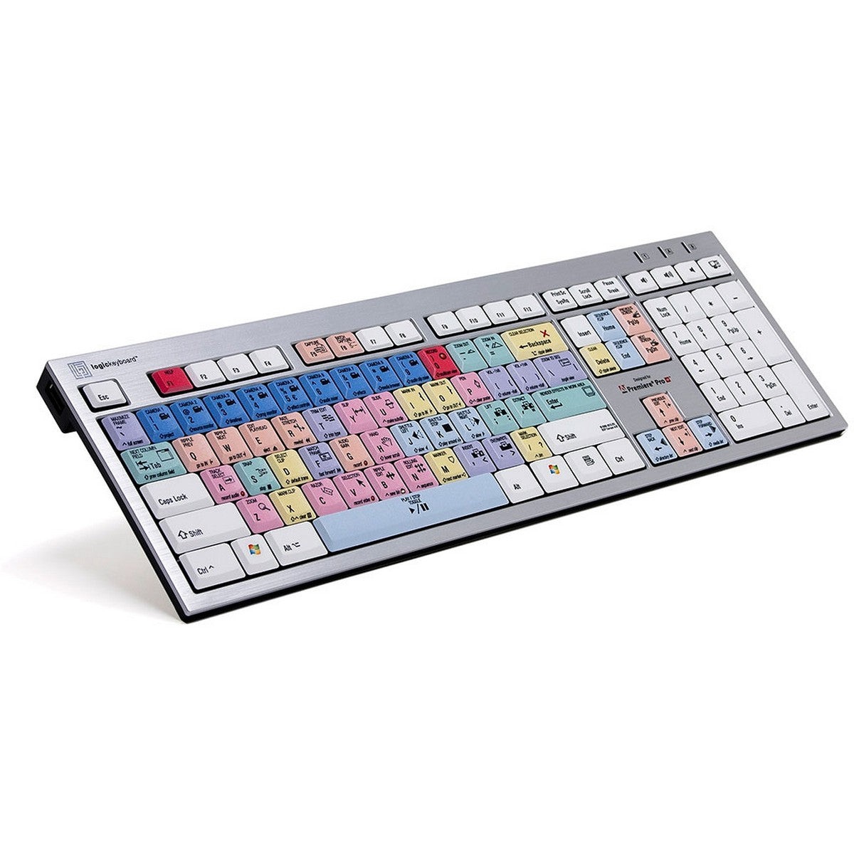Logickeyboard Adobe Premiere Pro CC Slim PC Shortcut Keyboard for Editing