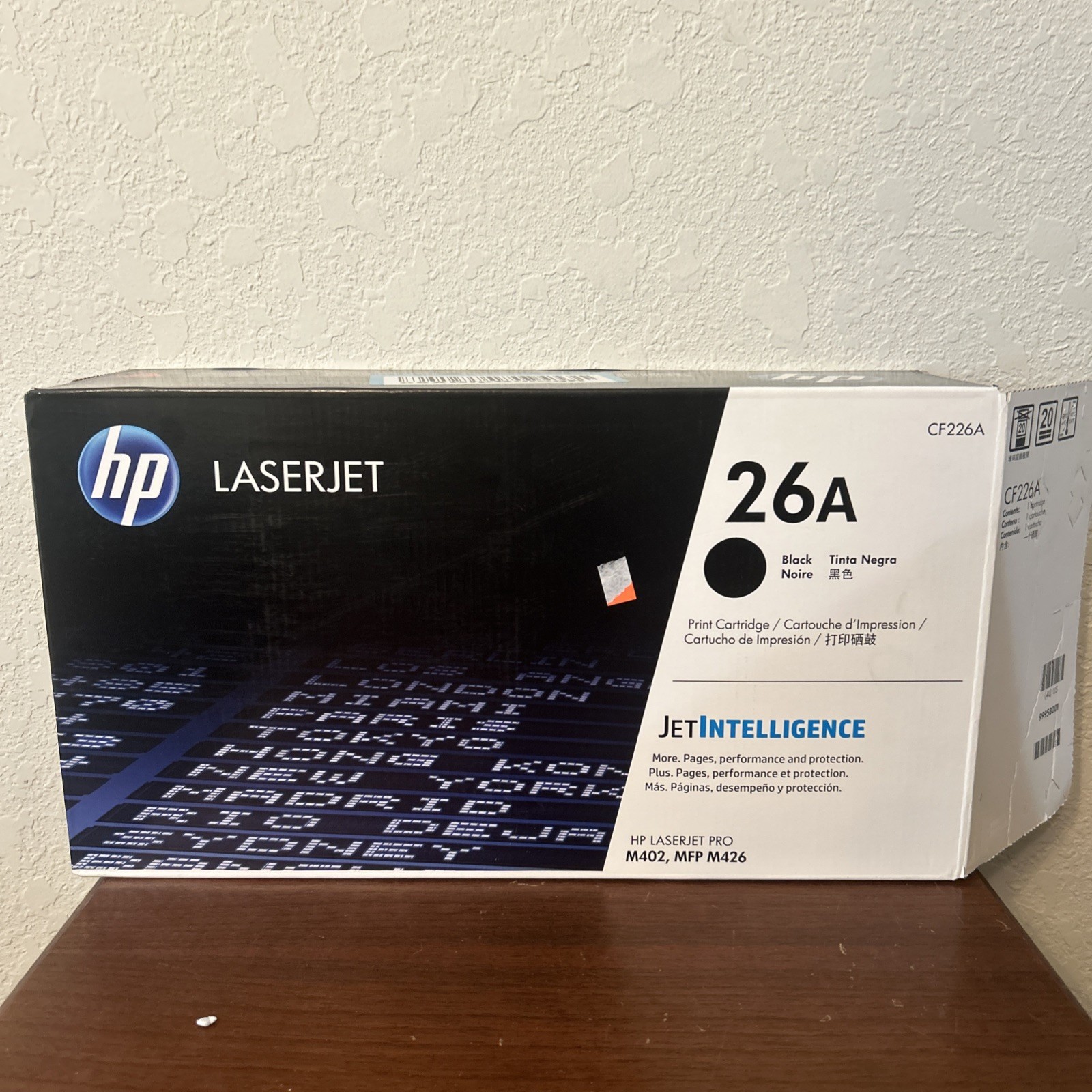 Genuine OEM HP LaserJet 26A Black CF226A Toner Cartridge for M402 New/unsealed