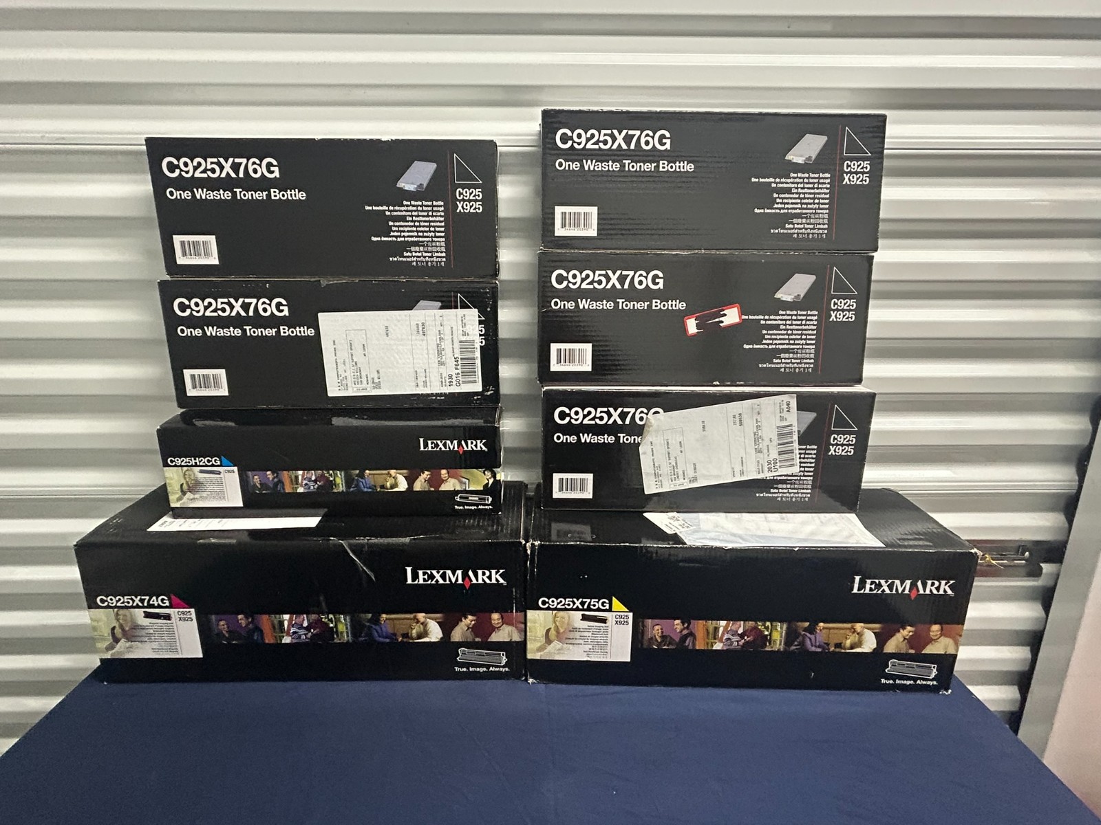 Lot of 8 Lexmark C925 X925 Supplies C925X76G C925H2CG X74G X75G NEW OLD STOCK