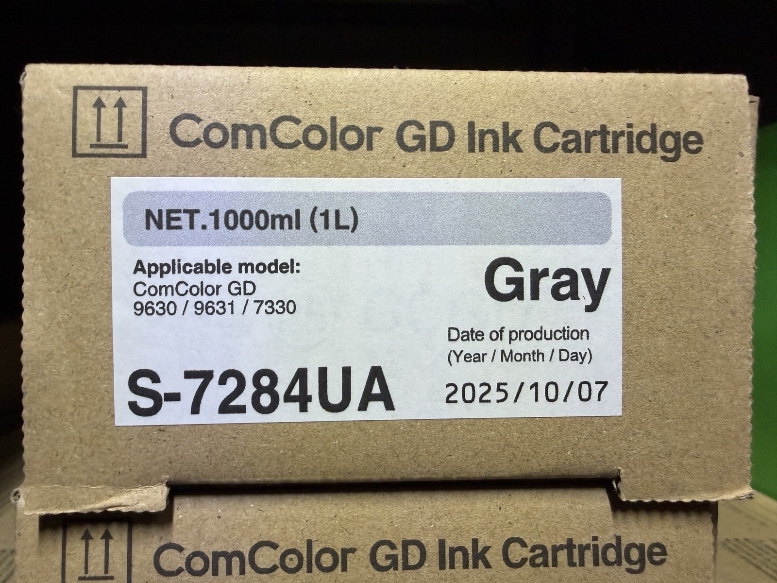 ComColor GD Ink Genuine S-7284UA Gray for Riso Comcolor GD9630/9631/7330