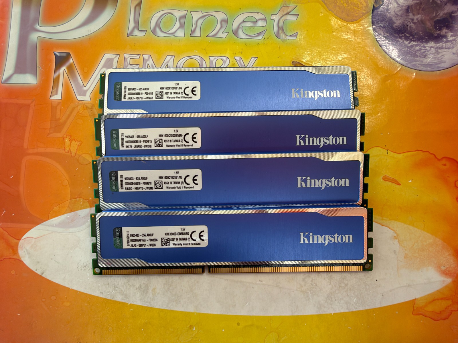 Kingston HyperX 32GB (4X8GB) DDR3 PC3-12800 1600MHz UDIMM Desktop Gaming Memory