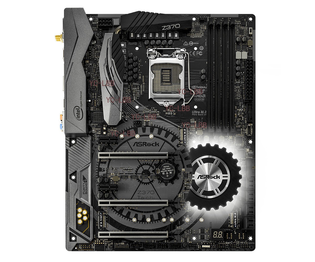 For ASROCK Z370 Taichi motherboard Z370 LGA1151 4*DDR4 64G DP+HDMI ATX Tested ok