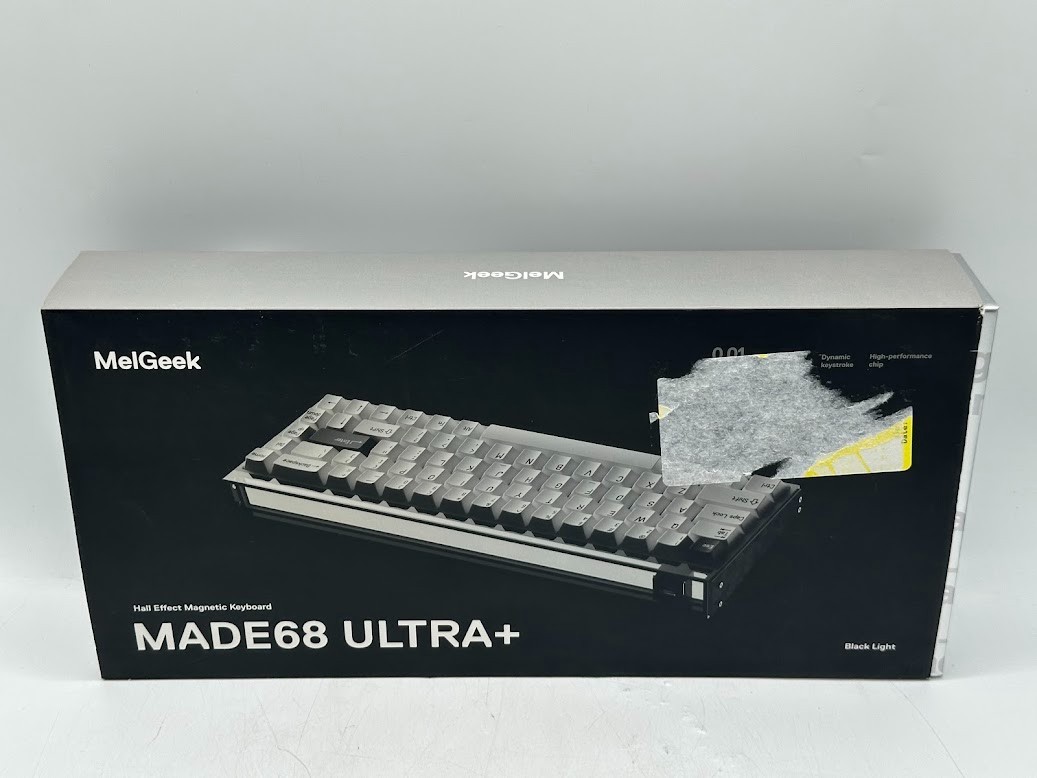 MelGeek MADE68 Ultra+ 65% Wired Magnetic Gaming Keyboard - Black/White