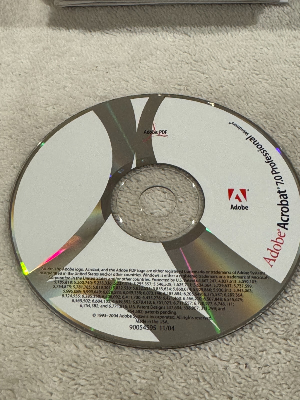 Adobe Acrobat 7.0 Professional for Windows - CD ONLY - NO SERIAL #