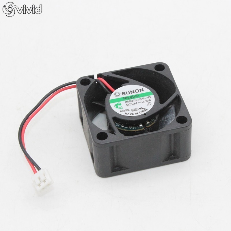 SUNON MB40201V2-000U-A99 4020 12V 0.60W 4cm 40mm Ultra-quiet Fan 2pin