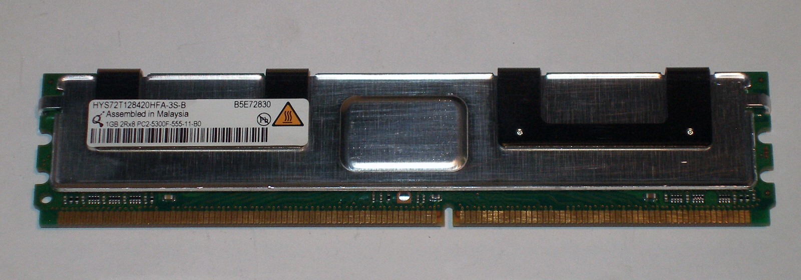 Qimonda HYS72T128420HFA-3S-B 1GB PC2-5300 DDR2-667 ECC CL5 240-Pin DIMM Memory