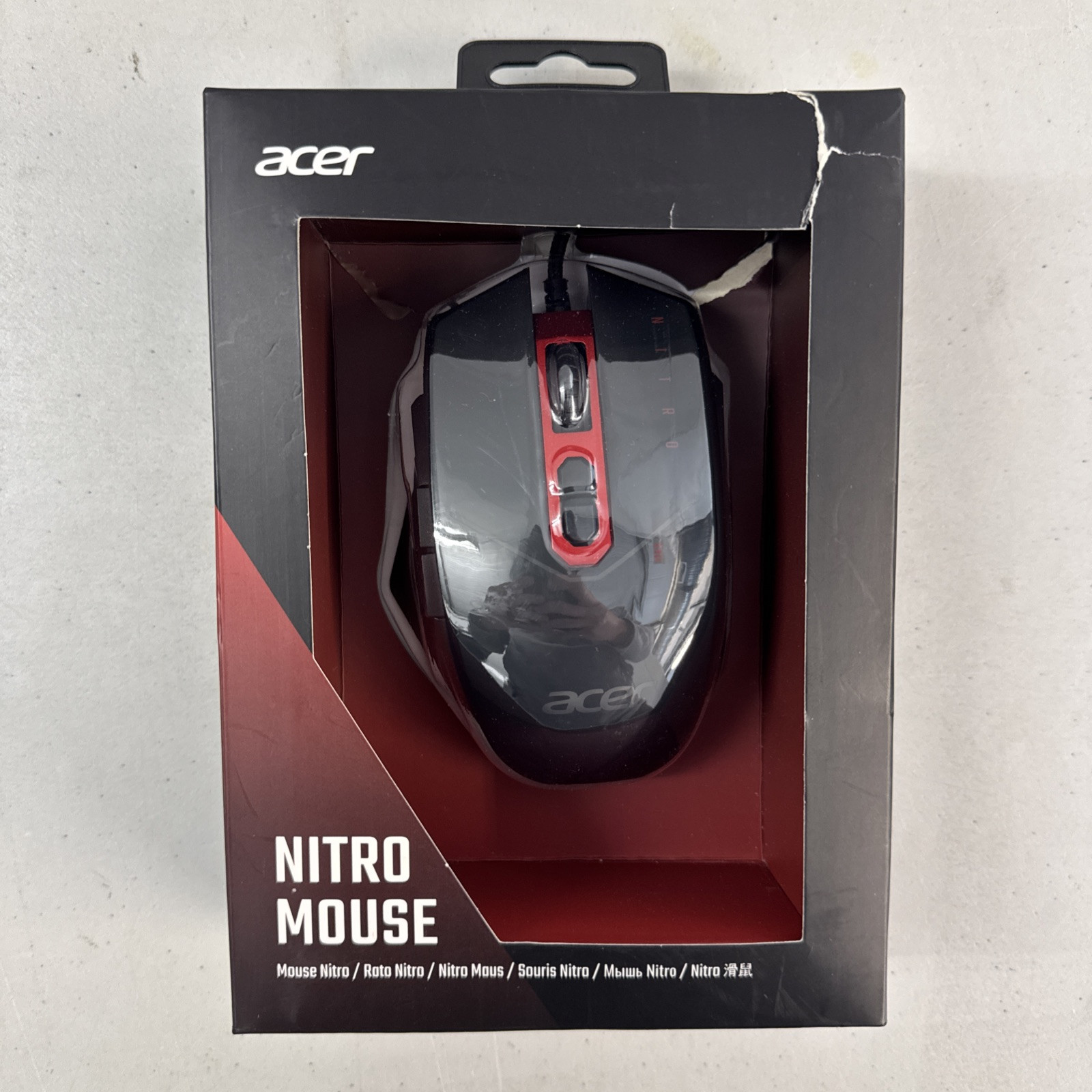 Acer Nitro Wired Gaming Mouse USB, Model: NMW120 - BRAND NEW