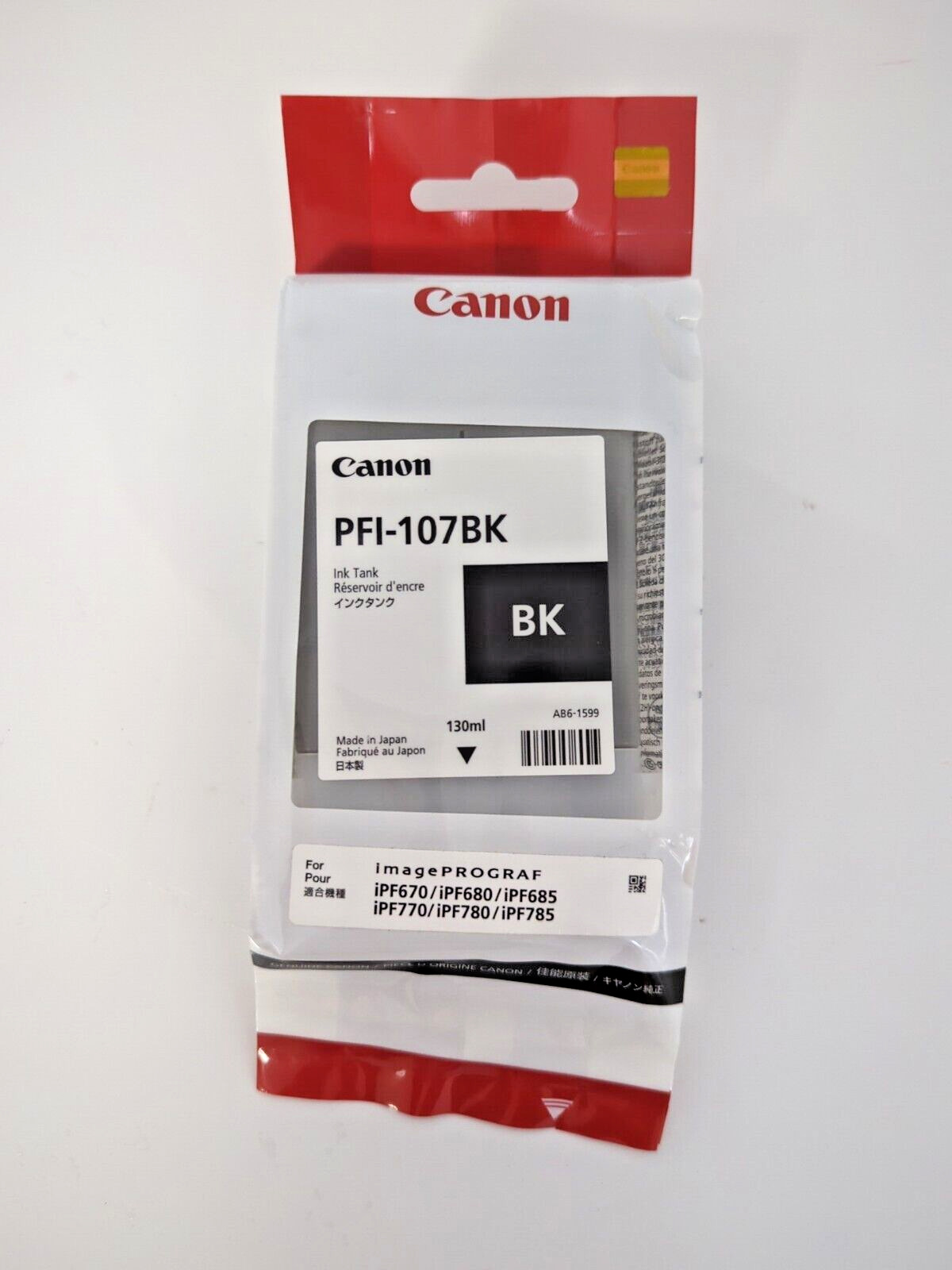 CANON PFI-107BK 130ml EXP. 2021 BLACK