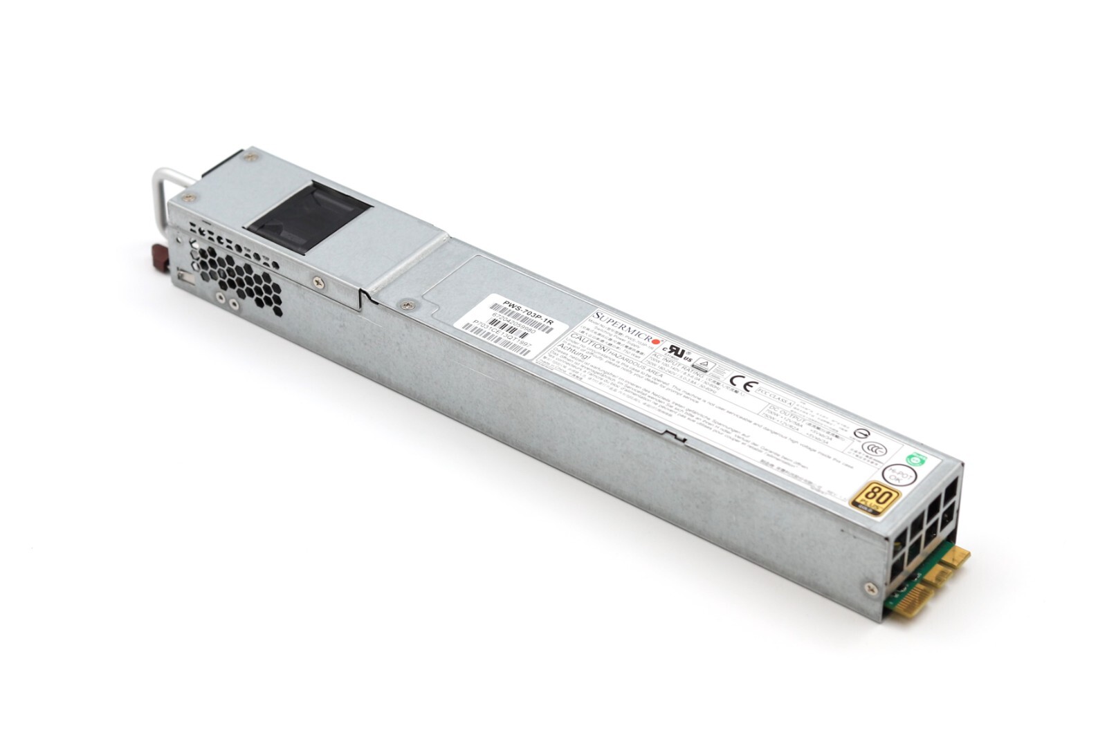SuperMicro 1U 750W Redundant 80+ Gold Server Power Supply P/N:PWS-703P-1R Tested