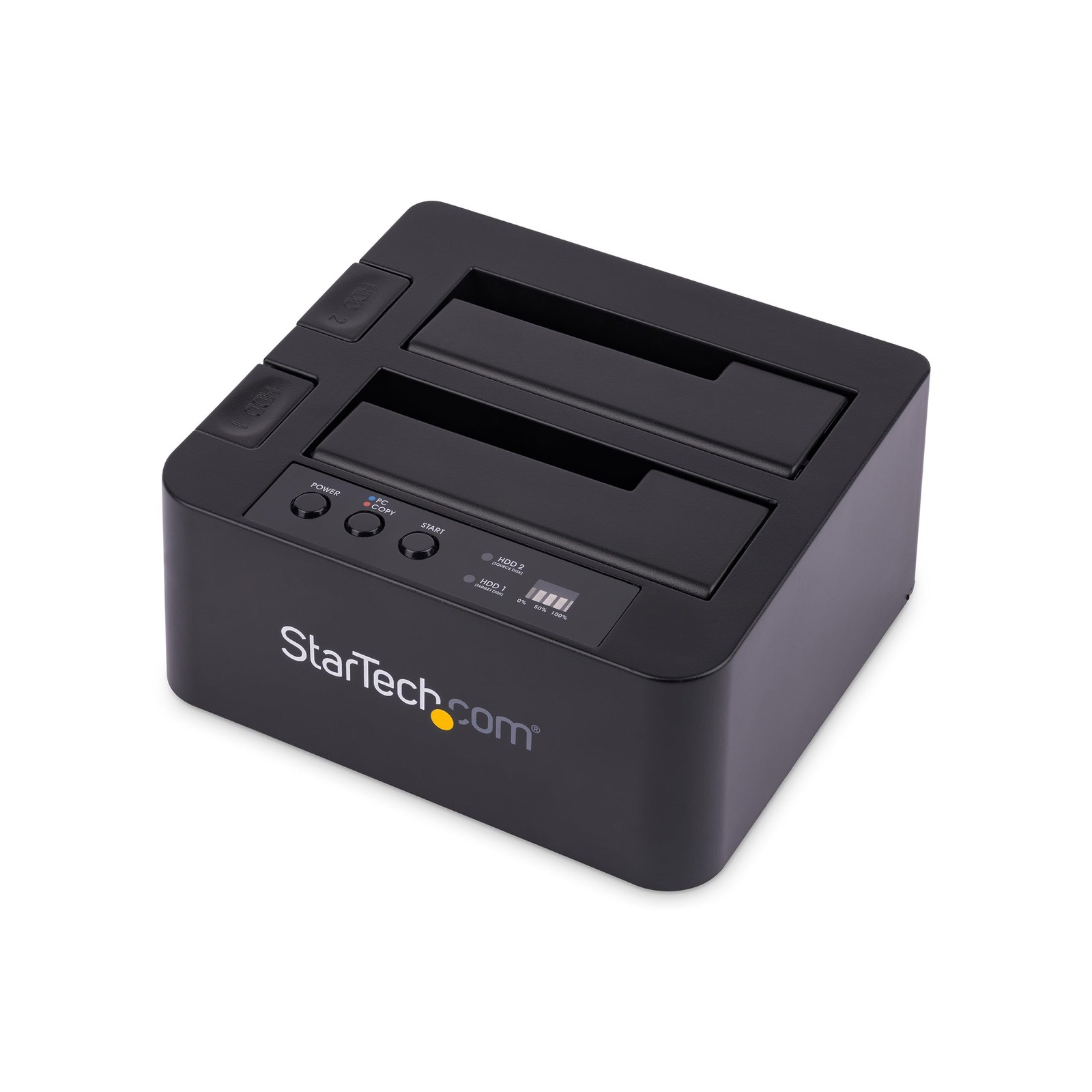 StarTech.com Standalone Hard Drive Duplicator, Dual Bay HDD/SSD Cloner/Copier, U