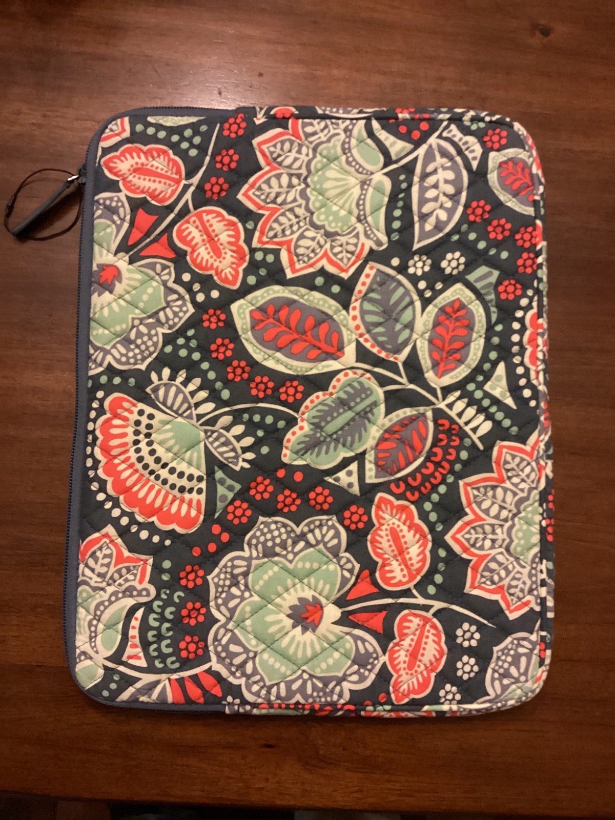Vera Bradley Nomadic Floral Padded Zipper Tablet iPad Case Sleeve 11 x 14