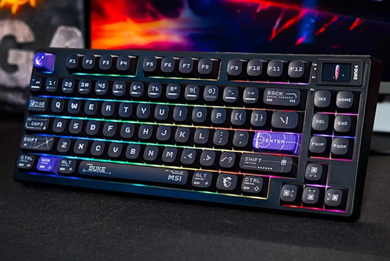 MSI FORGE GK600 W DUKE Tri-mode Gaming Mechanical Keyboard