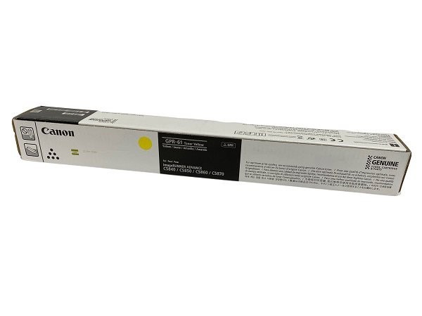 Genuine Canon 3766C003AA GPR-61 Yellow High Yield Toner Cartridge Factory Sealed