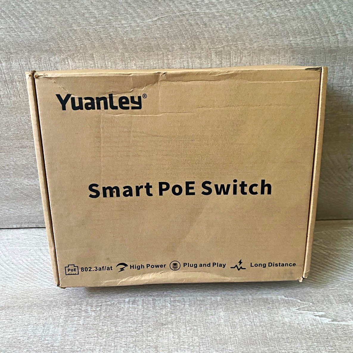 YuanLey Smart PoE Switch 8-Port Gigabit Ethernet 6-Port PoE Layer 2