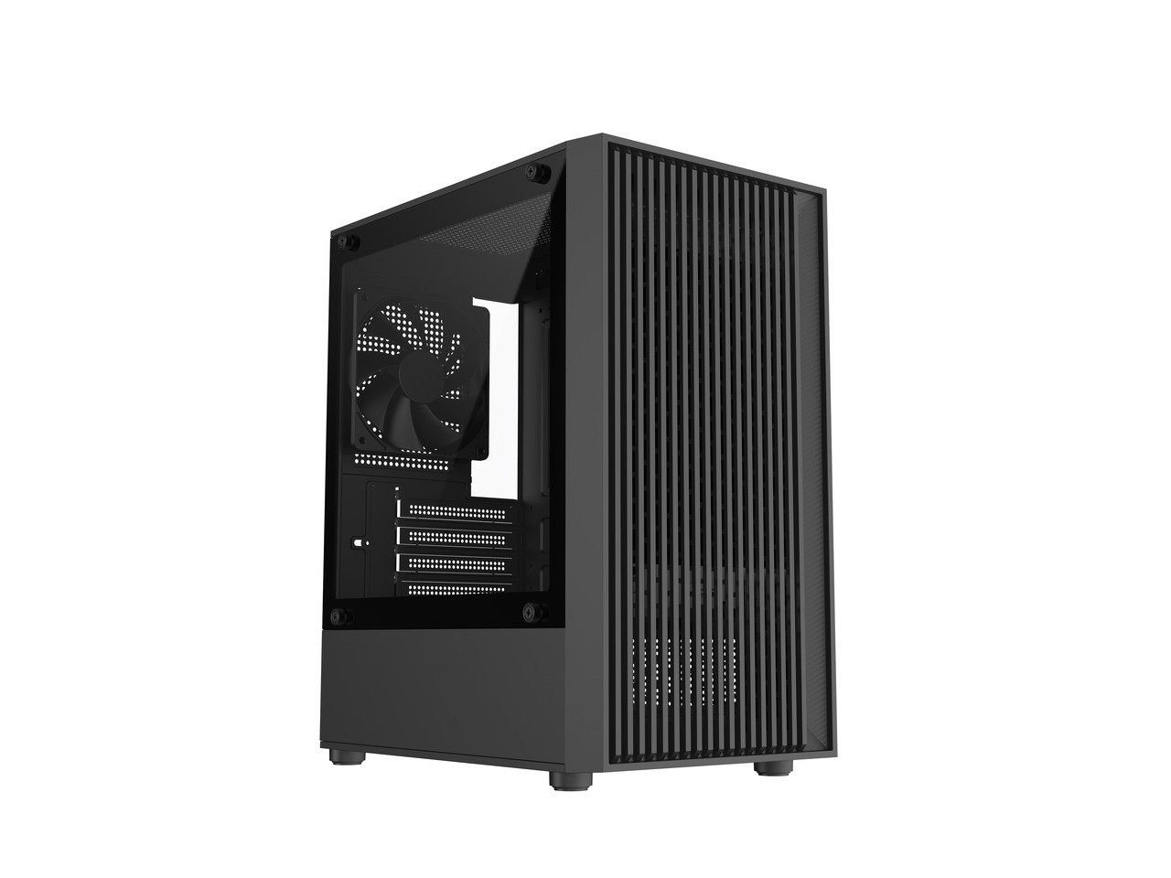 DIYPC DIY-V2-MicroATX Black USB3.0 / Type C Tempered Glass Micro ATX Gaming Comp