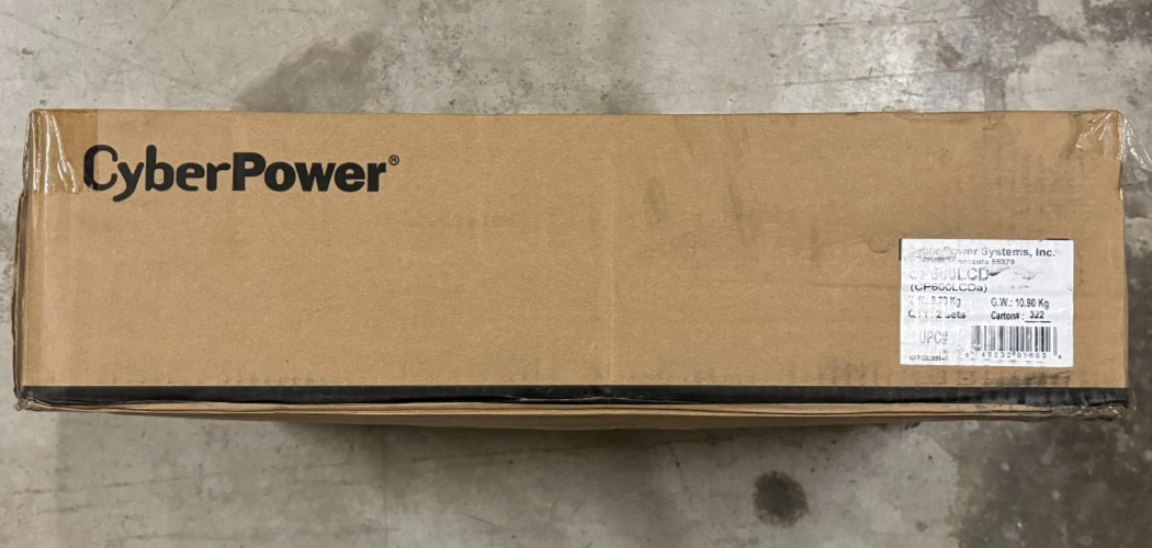 Lot of 2 x New Cyber Power UPS Battery Backup with surge protection - CP600LCD