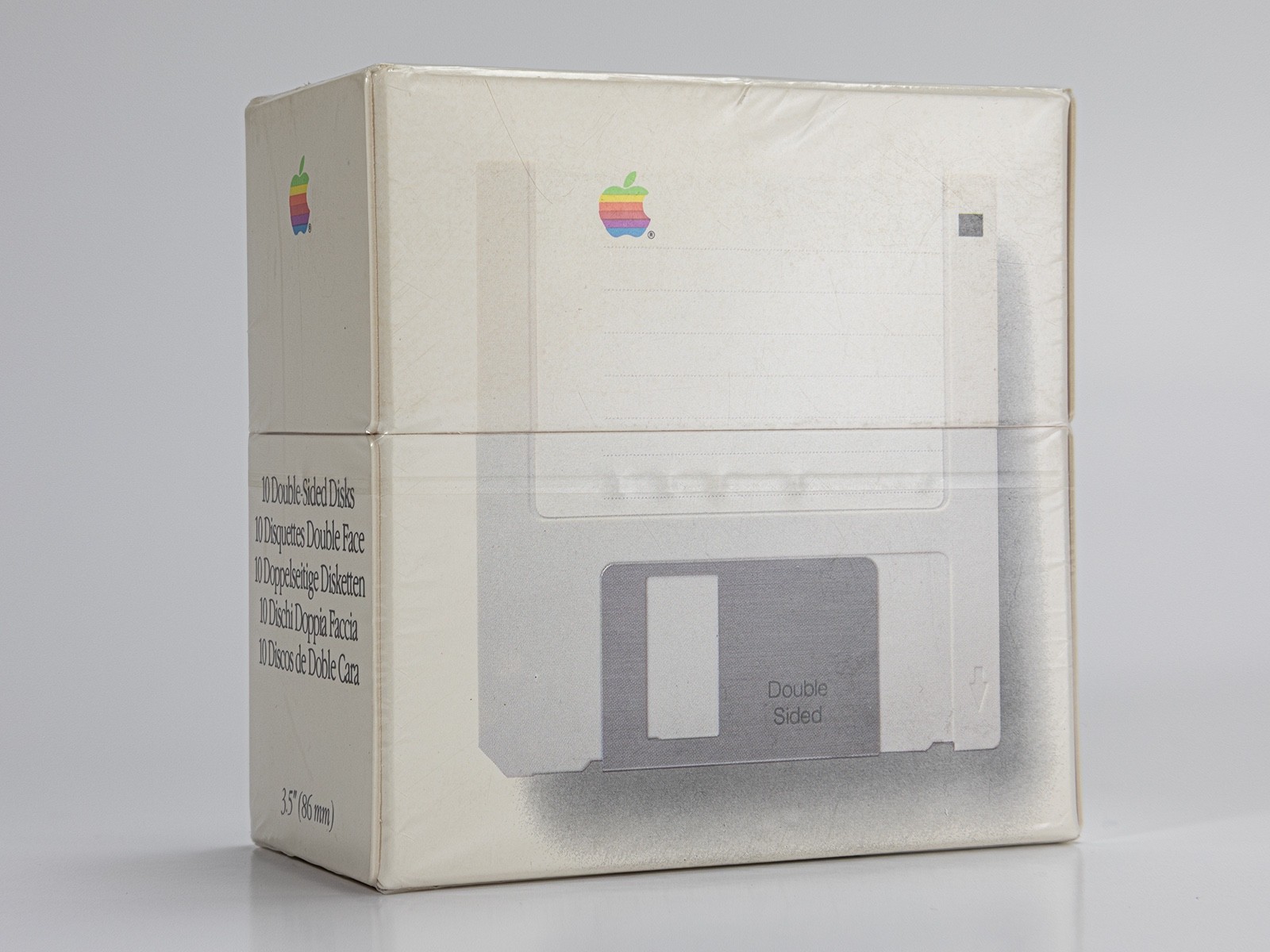 Apple 3.5" Double Sided Floppy Disks Box of 10 Sealed Vintage Apple Media